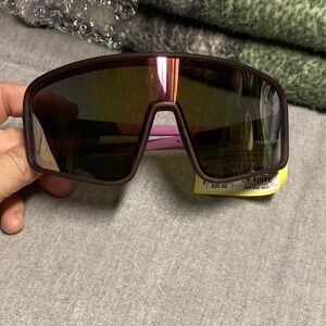 all in motion Men’s Bold Wraparound Sunglasses with Tinted Lens